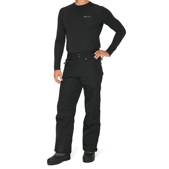 NWT ArctiX Men's Mountain Insulated Ski Snowboard Pants Size S Black $75 7C053 - Picture 1 of 3